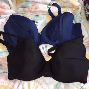 Black & blue bra SET.